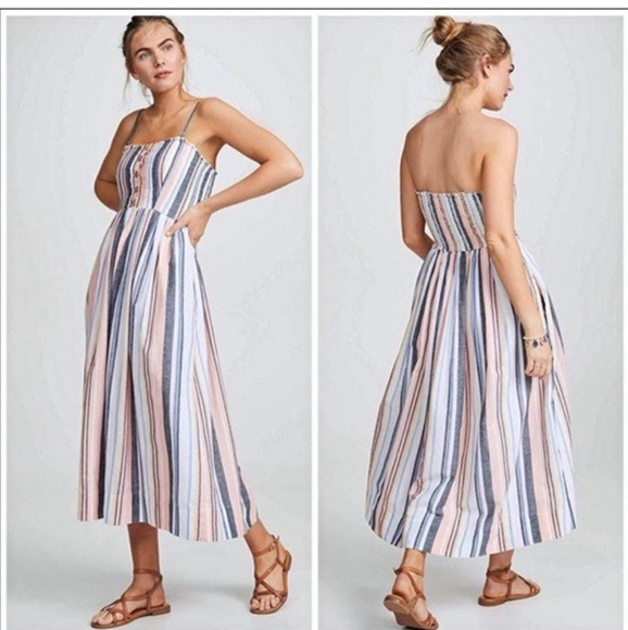 Free People Dresses & Skirts - 🌸SOLD🌸Free People Lilah striped midi dress